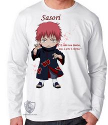 Camiseta Manga Longa  Mangá Naruto Sasori