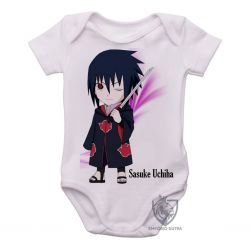 Roupa Bebê Mangá Naruto Sasuke Uchiha pequeno