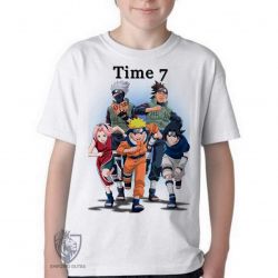 Camiseta Infantil  Mangá Naruto Time 7