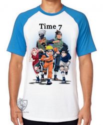 Camiseta Raglan  Mangá Naruto Time 7