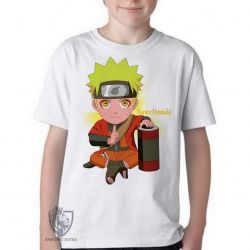 Camiseta Infantil  Mangá Naruto Uzumaki pequeno