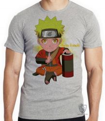 Camiseta Infantil  Mangá Naruto Uzumaki pequeno
