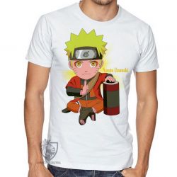Camiseta  Mangá Naruto Uzumaki pequeno