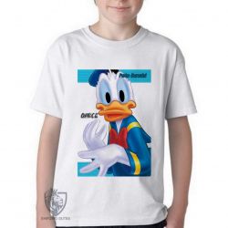 Camiseta Infantil  Pato Donald Quack