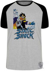 Camiseta Raglan  Super Shock Choque Static raios