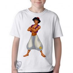 Camiseta Infantil Aladdin Jasmine