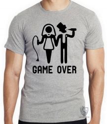 Camiseta Game Over noivos