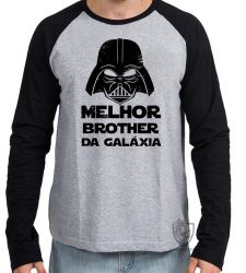 Camiseta Manga Longa Darth Vader melhor brother