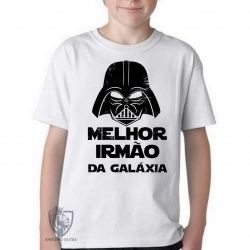 Camiseta Infantil Darth Vader melhor irmão