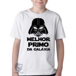 Camiseta Infantil Darth Vader melhor primo
