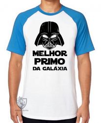 Camiseta Raglan  Darth Vader melhor primo