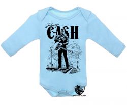 Roupa Bebê manga longa Johnny Cash