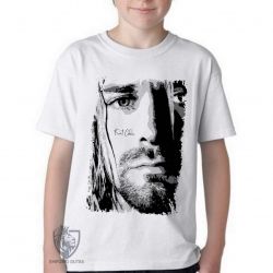 Camiseta Infantil Kurt Cobain face