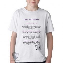 Camiseta Infantil Leis de Newton