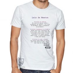 Camiseta Leis de Newton