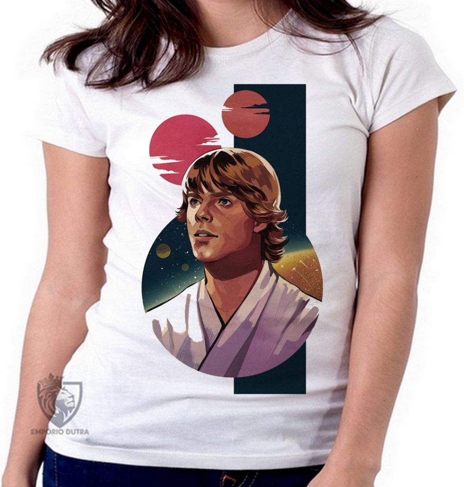 Emporio Dutra - Blusa Feminina Luke Skywalker planetas